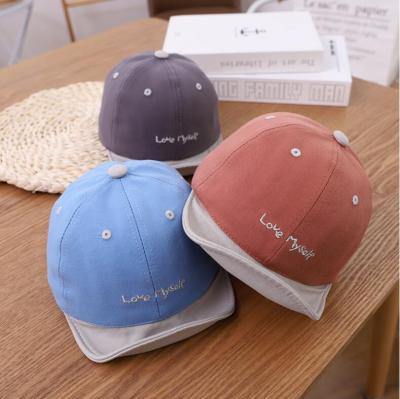 China New 100% COMMON Style COTTON Coupling Sunshade Baby Hats OEM&ODEM Logo Custom Baby Hat for sale