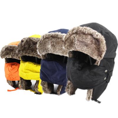 China COMMON outdoor sports mountaineering and windproof cycling hat Lei Feng hat cold man ski ear mask woman thickened warm hat for sale