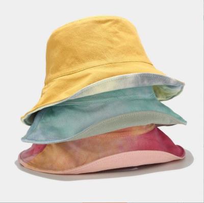 China Large Designer Luxury Plain Bulk Logo Bucket Hat Tie Dyed Customized Casual Private Label Adult Unisex Cotton for sale