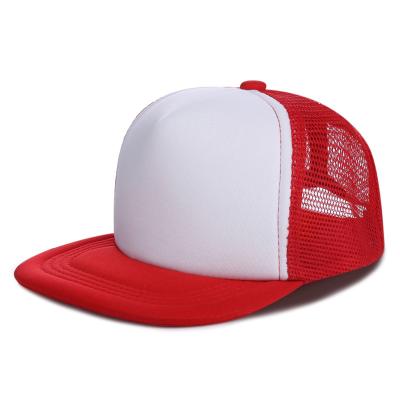 China COMMON Hats Polyester Hot Sale Single Mesh Baseball Cap 6 Panel Custom Blank Trucker Hats for sale