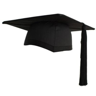 China COMMON Custom Bachelor Hat Graduation Cap Bachelor Hats Graduation Party Students Hats With Black Tassel for sale