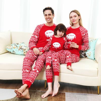 China Mom Thermal Family Outfit Pajamas Christmas Sleepwear Matching Nightgowns Set Plus Size Family Christmas Clothes for sale