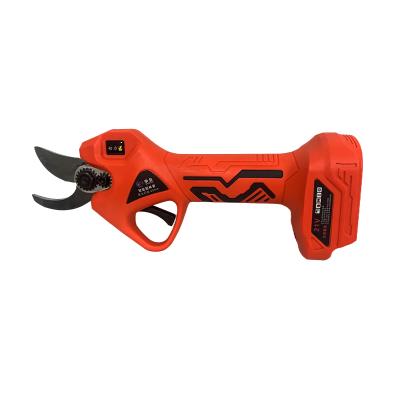 China Professional Anti-Skid 2.5 Handle Lithium Battery Pruning Electric Scissors Charging Garden Bypass Power Shears for sale