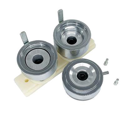 China DIY Metal Button Maker 32mm Manual Interchangeable Button Badge Making Machine Round Die Mold for sale