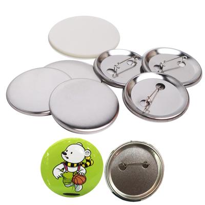 China 32mm Part Size Blank Button 3D Badge Material Circular DIY Badge Making Component Badge Making Material for sale