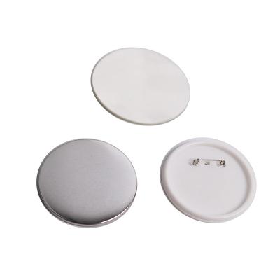 China 3D 75 Mm 3 Inch Round Plastic Badge Blank Nail Button Back Material Supply for sale