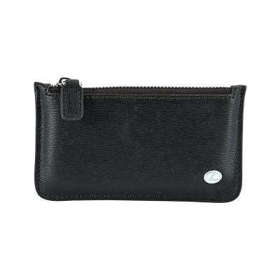 China Single High Level Leather Portable Light Weight Zipper Key Coin Women Men Business Card Holder Multi-Compartment for sale