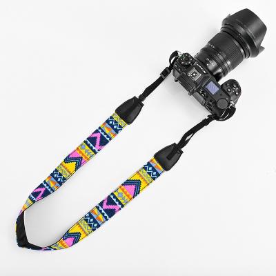 China Adorable hot sale buckle camera detachable colorful colorful simple style canvas wear-resistant stable multifunctional strap for sale