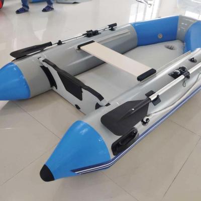 China Water Entertainment China 3.0m 1.2mm PVC Gray Cheap Plastic Inflatable Fishing Boat For Sale Malaysia for sale