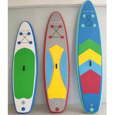 China Dot + PVC Yuzhilong Inflatable Yoga SUP Paddle Board Traveling Body Boards Surfing Board for sale