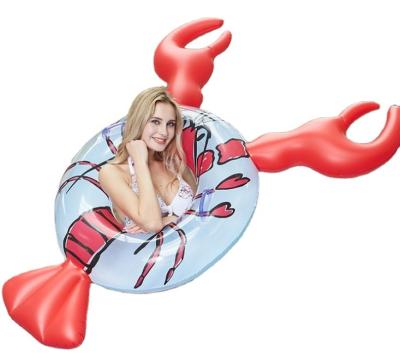 China Fashionable and Interesting PVC Lobster Shaped Inflatable Bed Water Mattress Inflatable Floating Pool Toys for sale