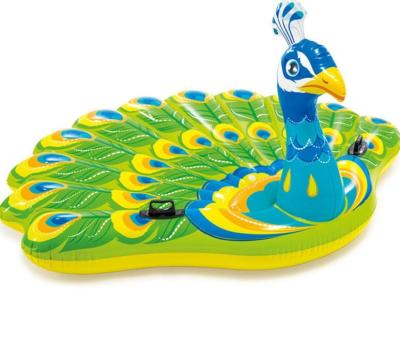 China Fashionable Hot Selling Colorful Water Float Ball PVC Peacock Phthalate Free Float Material Inflatable Toy for sale