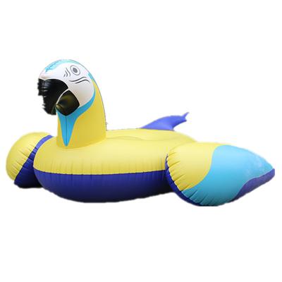 China 2021 New Customized Fashion Inflatable Water Toy Macaw Floating Toy Floating Raft for sale