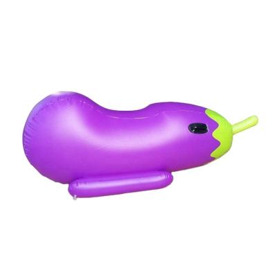 China Fashionable Designer Provide Premium Kids Pool Float Inflatable Eggplant Float Seat for sale