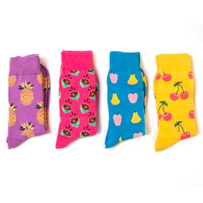 China Factory supply new style durable high quality QUICK DRY women cute fruit socks for sale