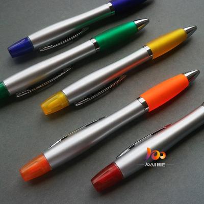 China Promotional Markers & 2in1 Highlighters Ball Pen Refill And Highlighter For Gifts for sale