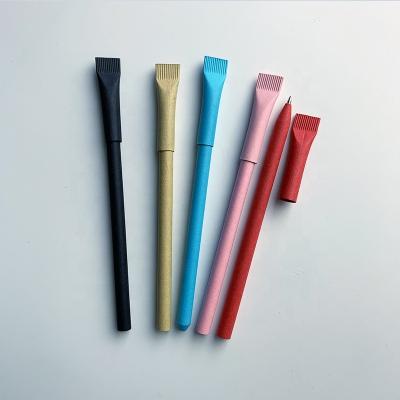 China 2020 Promotional Pen Eco-friendly Ball Pen Recycled Kraft Paper Pen With Customized Logo for sale