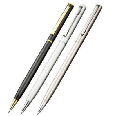 China office & School Pen Metal Slim Promotional Commercial Ballpoint Pen for sale