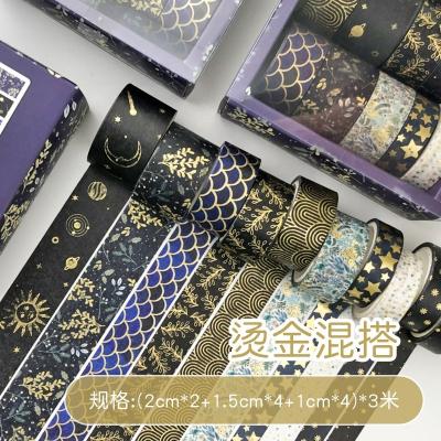 China Custom Rolls ANTISTATIC Foil Wide Gold Colored Metallic Craft Washi Tape Maker DIY Washi Tape for sale