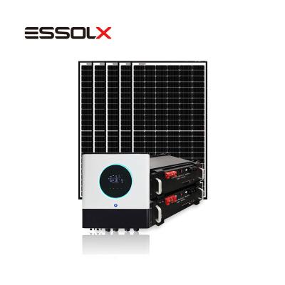 China PARALLEL FUNCTION SINGLE PHASE SOLAR PV INVERTER & CHARGER 11KW Home OFF GRID SOLAR POWER SYSTEM for sale