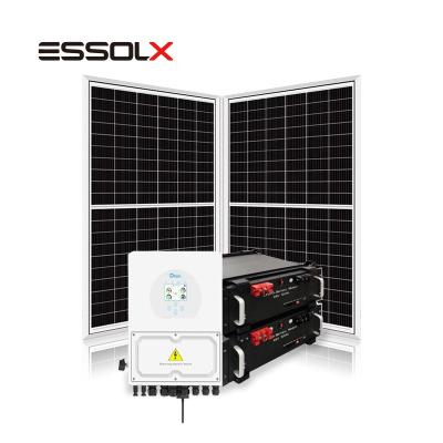 China Home Energy Saving System 5kw Hybrid Solar Inverter Solar Energy Storage System for sale