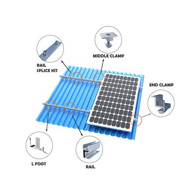 China NEVER RUST ALLLY TILE ROOF SUPPORT ALUMINUM SOLAR SYSTEM XSOL-PR-002 for sale