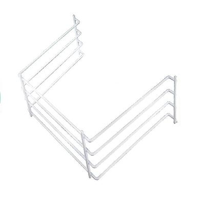 China Educational Toy White Wire Kids Puzzle Storage Rack Holder for Classroom for sale