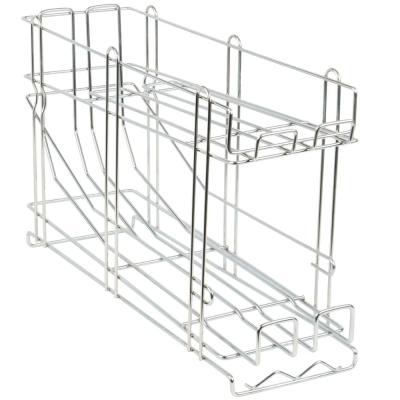 China Durable Galvanized Stackable Steel Wire Box Rack Organizer for sale