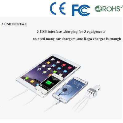 Chine Vente en gros à double accès matérielle de chargeur de voiture d'usb d'ABS pour le chargeur de téléphone portable à vendre