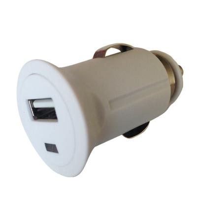 China White Portable Mini USB Car Chargers 1.2A Micro For Mobile Phone for sale