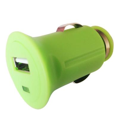 中国 単一 USB が付いている薄緑の小型 USB 車の充電器の携帯用 1.2A マイクロ 販売のため