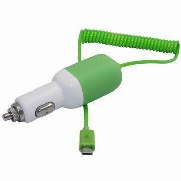 China Micro- in-car lader met 5V, 1A voor smartphones, Ce en roHS-Vermeld Te koop