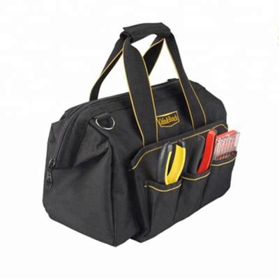 China Unisex Tool Bag Electrician Heavy Duty Canvas Tool Shoulder Bag Filler Hanging Tool for sale