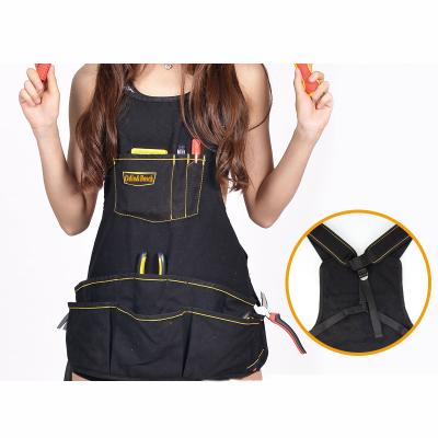 China Portable Embroidery Hot Selling Customize Portable Cotton Canvas Tool Apron for sale