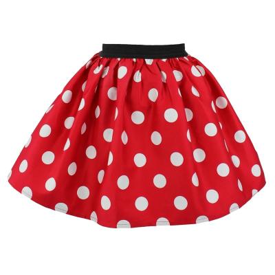 China Anti-wrinkle Dot Clothes Girl Red Minnie Mouse Skirt Summer Kids Toddler Casual Skirts For Girls for sale