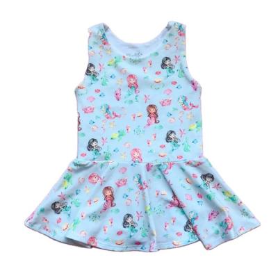 China New Design QUICK DRY Wholesale Boutique Custom Blue Pulled Girls Summer Beach Top For Girls 11 Years Old for sale