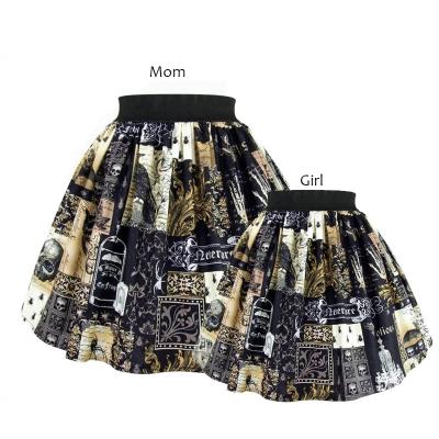 China New Wholesale Anti-Pilling Customized Mother And Daughter Matching Suits Elastic Mommy And Me Line One Skirt 2 Piece Women Casual Clothing Set for sale