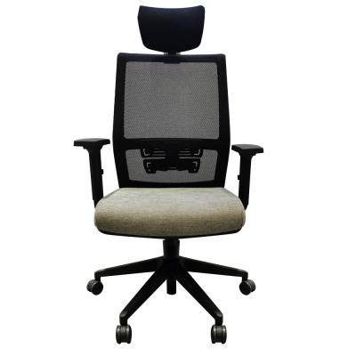 China Swivel (Height)Adjustable Office Chair With Headrest Adjustable High Back Stylish Mesh Ergonomic Office Chair for sale