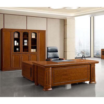 China Luxury Chinese style CEO desk scuff resistant antique wood table furniture executive office desk for sale