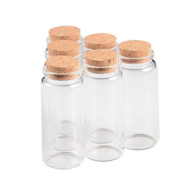 China Gift 65ml bayonet glass bottle with selectable corks size, cute and small, can be filled with liquid food accessories, free shipping for sale