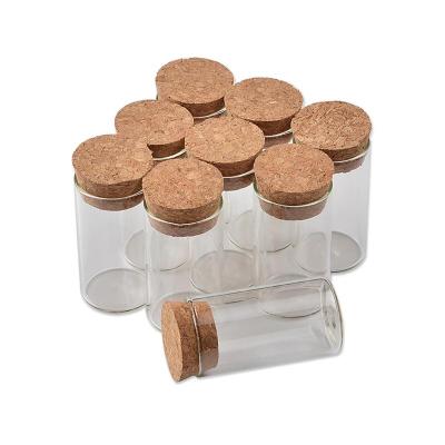 China Gift 15ml Boston Clear Round Small Schering Bottle 15ml Glass Liquid Bottles With Cork For Sale Custom Bottle Wholesale for sale