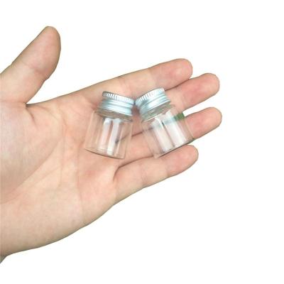 China Gift 8ml Glass Bottles With Aluminum Screw Cap Wholesale Borate Bottle Customize Jars Sand Liquid Jewelry Free Shipping for sale