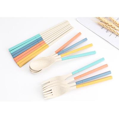 China Straw Dinnerware Sustainable Wheat Straw Dinnerware Set 5 Disposable Hot Sales Wheat Healthy Biodegradable for sale