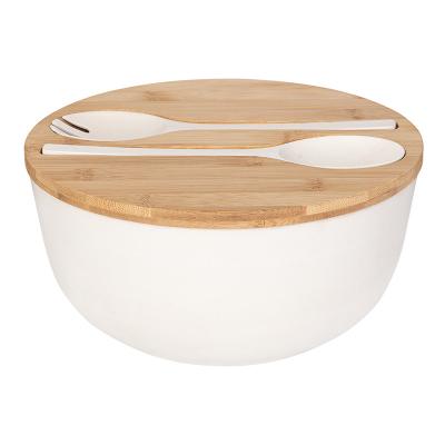 China Disposable Degradable Bamboo Salad Round Easy Vegetable Bowls High Quality Disposable Selling Goods Price for sale