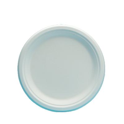 China Disposable Eco-friendly Biodegradable Disposable Microwavable Dish For Restaurant Round Food Plates 6 Inch for sale