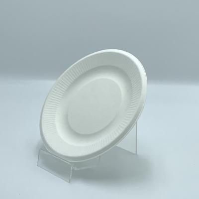 China Biodegradable Disposable Tableware Food Grade Round Shape Biodegradable Tableware For Household Dinners Disposable Dishes for sale