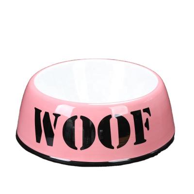 China Wholesale Disposable Pet Feeding Bowl Rounded Dog Slow Feeding Bowl Ceramic Pet Bowl With Decal Finishing for sale