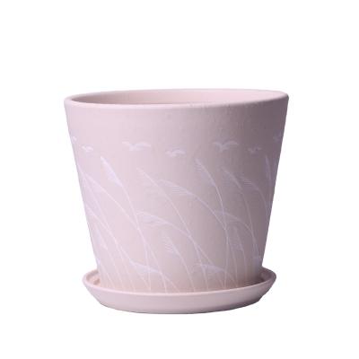 China Hot Sales Modern Indoor Ceramic Flower Planters Ceramic Glazed Garden Pot For Plants for sale