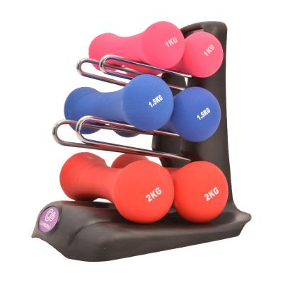 China Fitness Colorful Women Dumbbell Spherical Neoprene Dumbbell for sale