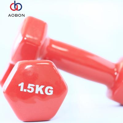 China Cheap Fitness Equipment Hex Vinyl Dumbbell set Fitness at Home for sale